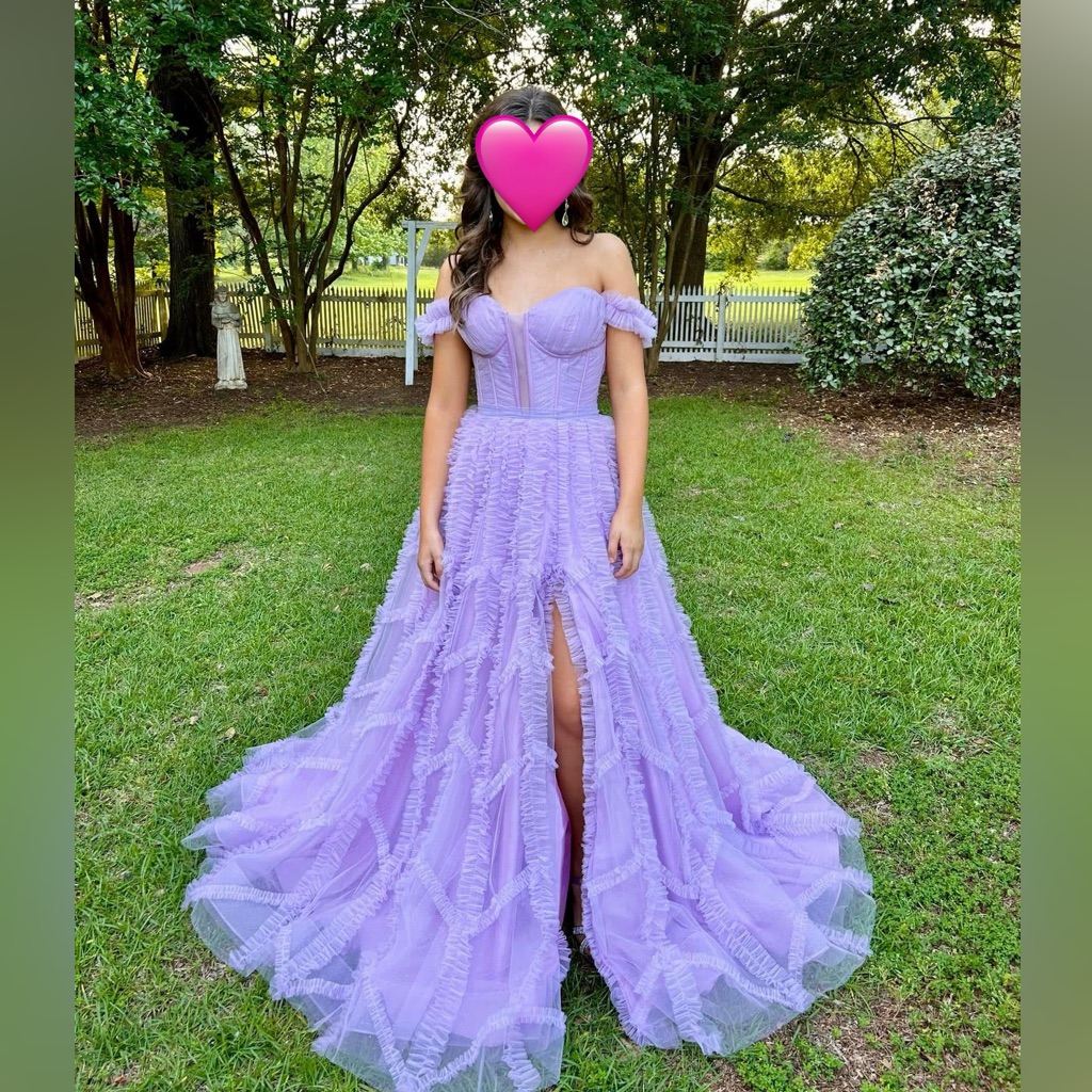 Rachel Allan Dress Size 2 Lavender/Orchid Color (Great Condition!)
